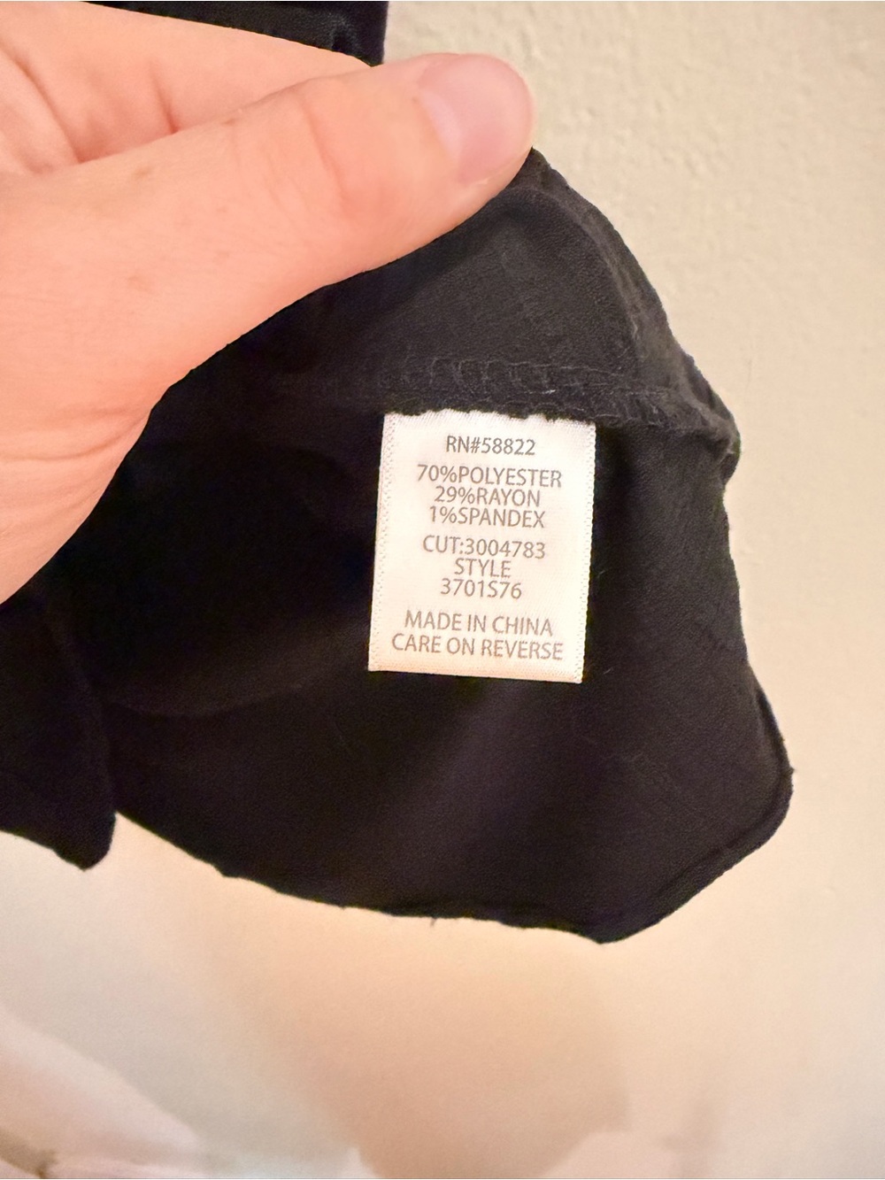 Max Studio Black Ruched V-Neck Drawstring Top - Picture 6 of 7